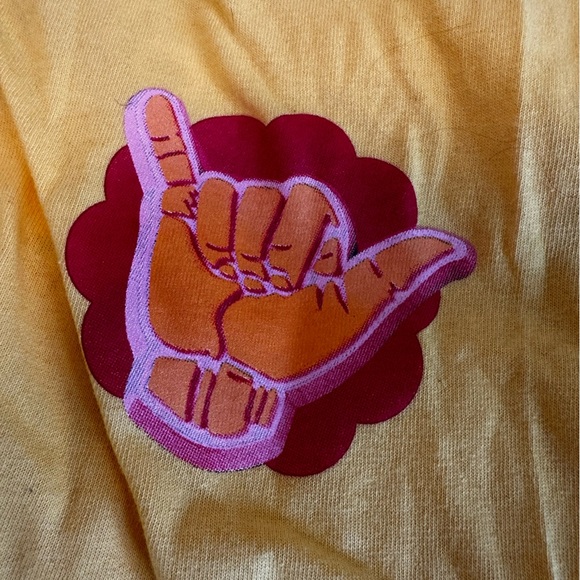 NWOT Crocs Men’s XL Graphic Skateboard Bright Yellow Tee. Surf. Heavy Cotton. - Picture 7 of 8